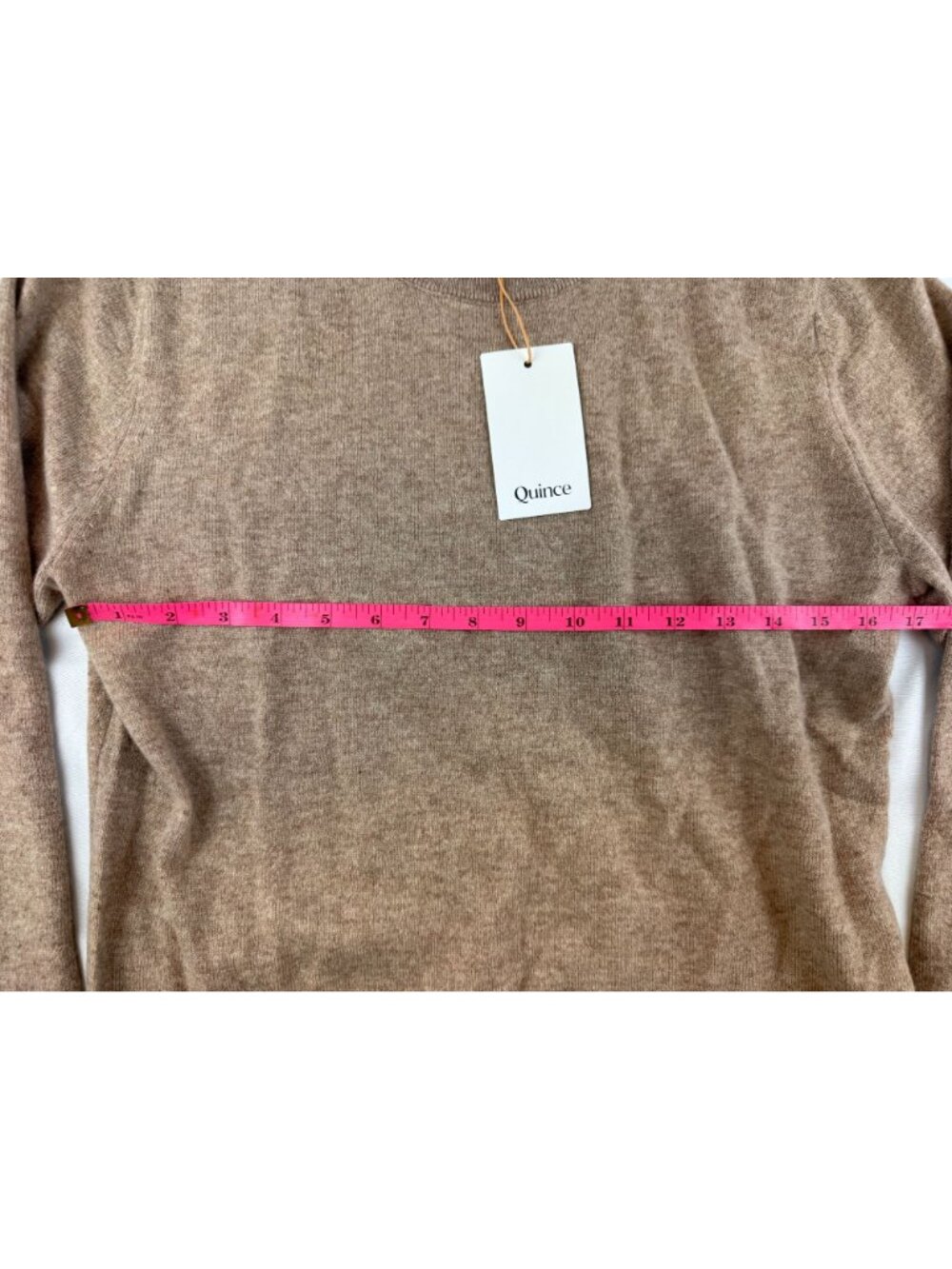 NWT Quince Mongolian Cashmere Oversized Crewneck Sweater in Oatmeal Sz M - Picture 9 of 10